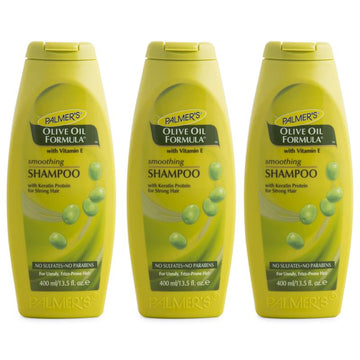 3 x Palmer's Olive Oil Formula Smoothing Shampoo 400mL